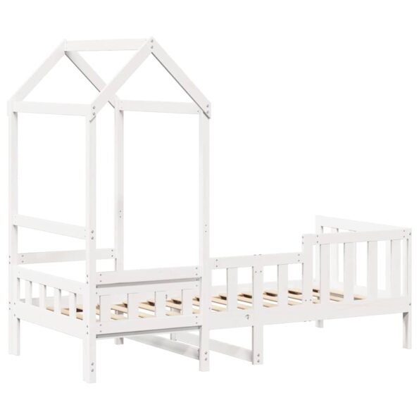 vidaXL Denná posteľ so strieškou biela 80x200 cm borovicový masív – Obrázok 8