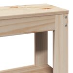 vidaXL Posteľný rám s čelom 140x190 cm borovicový masív – Obrázok 9