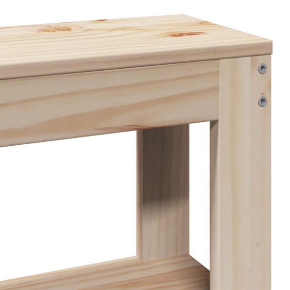 vidaXL Rám postele s čelom 90x190 cm masívne drevo – Obrázok 9