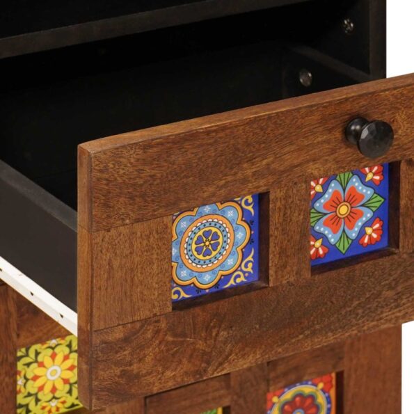 vidaXL Sada kúpeľňového nábytku 5 pcs Orech Masívne mango drevo – Obrázok 12