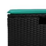 vidaXL 6-dielna záhradná súprava pohoviek s vankúšmi čierna polyratan – Obrázok 10