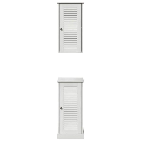 vidaXL Sada kúpeľňového nábytku 2 pcs starožitná biela 37 x 34 x 80 cm – Obrázok 7