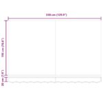 vidaXL Zatemniteľná markíza Morská modrá 350x200 cm Hliník a polyester – Obrázok 11