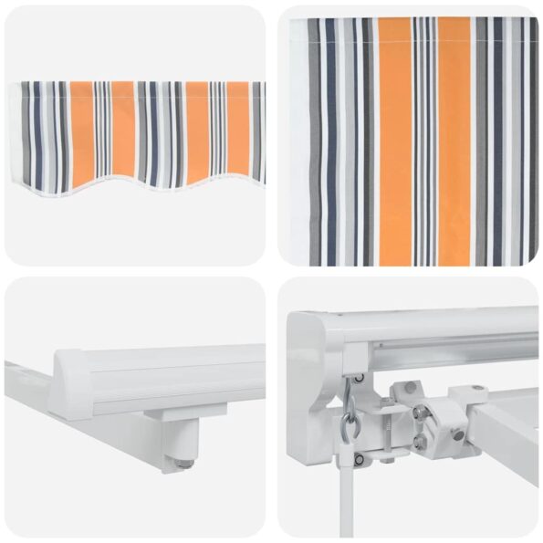 vidaXL Zatemniteľná markíza Morská modrá 350x200 cm Hliník a polyester – Obrázok 8