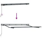 vidaXL Zatemniteľná markíza Žltá a oranžová a biela – Obrázok 9