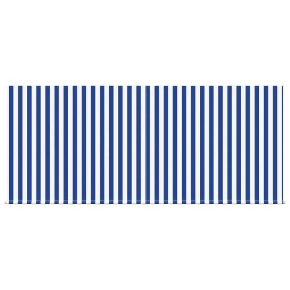 vidaXL Zatemniteľná markíza Modré a biele pruhy Large – Obrázok 7