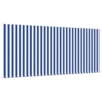 vidaXL Zatemniteľná markíza Modré a biele pruhy Large – Obrázok 4