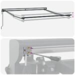 vidaXL Rám markízy Žltá a biela 300 x 250 cm Polyester s PU povrchom – Obrázok 10