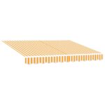 vidaXL Rám markízy Žltá a biela 300 x 250 cm Polyester s PU povrchom – Obrázok 4