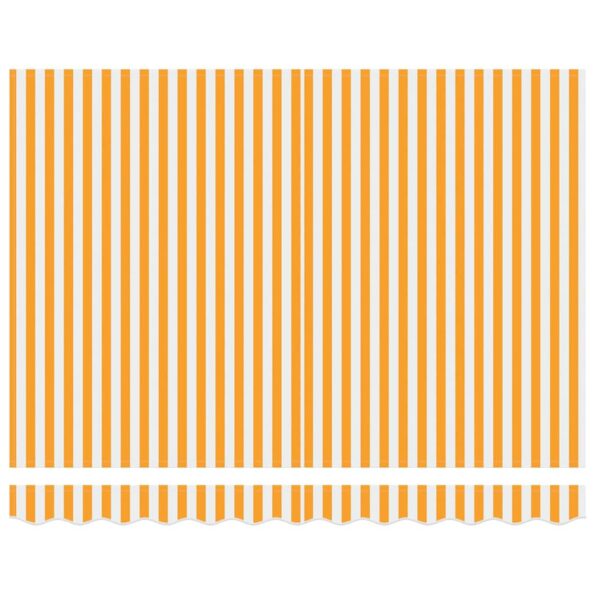 vidaXL Rám markízy Žltá a biela 300 x 250 cm Polyester s PU povrchom – Obrázok 6