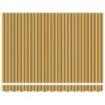 vidaXL Rám markízy Žltá a Šedá 300 x 250 cm Polyester s PU povrchom – Obrázok 2
