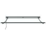 vidaXL Rám markízy Žltá a Šedá 300 x 250 cm Polyester s PU povrchom – Obrázok 3
