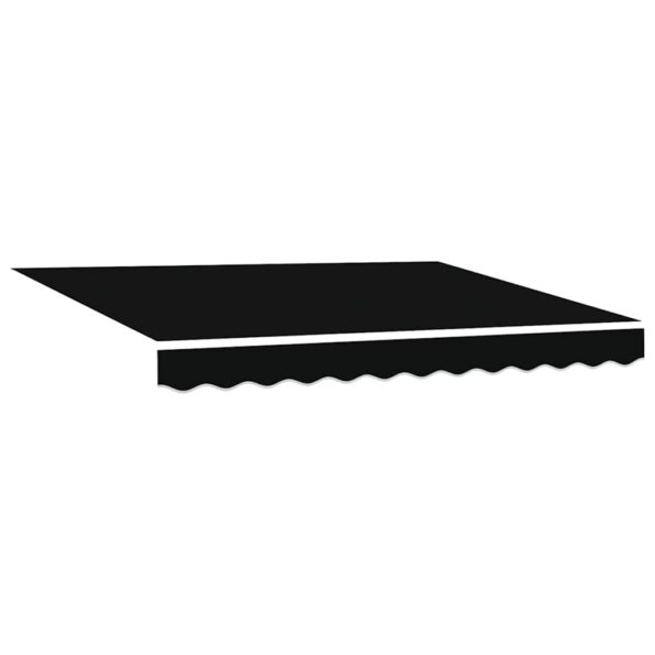 vidaXL Rám markízy Čierny 300 x 250 cm Polyester s PU povrchom – Obrázok 4