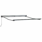 vidaXL Rám markízy Čierny 300 x 250 cm Polyester s PU povrchom – Obrázok 5