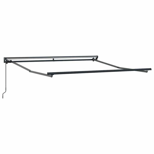 vidaXL Rám markízy Čierny 300 x 250 cm Polyester s PU povrchom – Obrázok 5