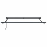 vidaXL Rám markízy Modrá a biela 350 x 250 cm Polyester s PU povrchom – Obrázok 3