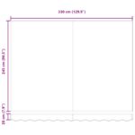 vidaXL Rám markízy Antracit 350 x 250 cm Polyester s PU povrchom – Obrázok 11
