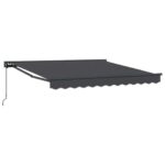 vidaXL Rám markízy Antracit 350 x 250 cm Polyester s PU povrchom – Obrázok 2