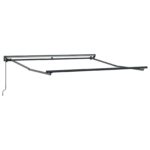 vidaXL Rám markízy Antracit 350 x 250 cm Polyester s PU povrchom – Obrázok 5