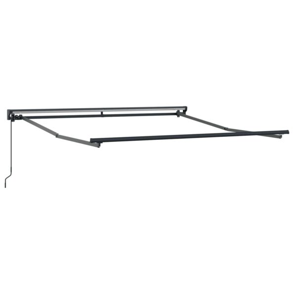 vidaXL Rám markízy Antracit 350 x 250 cm Polyester s PU povrchom – Obrázok 5