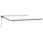 vidaXL Rám markízy Biely 350 x 250 cm Polyester s PU povrchom – Obrázok 2