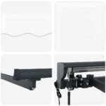vidaXL Rám markízy Biely 350 x 250 cm Polyester s PU povrchom – Obrázok 8