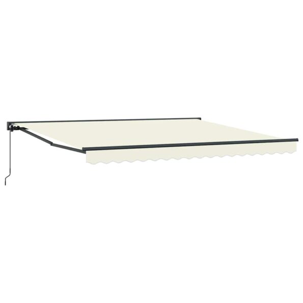 vidaXL Rám markízy Krémová 400 × 300 cm Polyester s PU povrchom – Obrázok 2