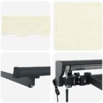 vidaXL Zatemniteľná markíza Krémová 400 × 300 cm Kov, polyester – Obrázok 10