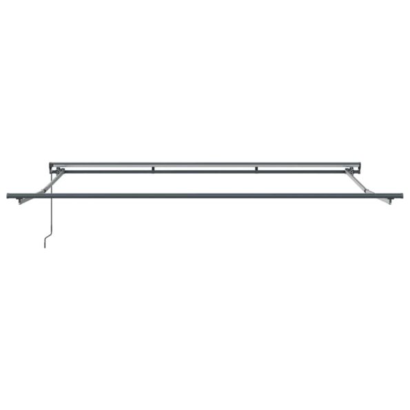 vidaXL Rám markízy Žltá a biela 400 × 300 cm Polyester s PU povrchom – Obrázok 7