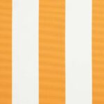 vidaXL Rám markízy Žltá a biela 400 × 300 cm Polyester s PU povrchom – Obrázok 11