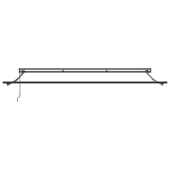 vidaXL Rám markízy Žltá a biela 400 × 300 cm Polyester s PU povrchom – Obrázok 7