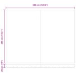 vidaXL Zatemniteľná markíza Morská modrá 400x300 cm – Obrázok 6