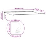 vidaXL Zatemniteľná markíza Morská modrá 400x300 cm – Obrázok 7