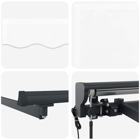 vidaXL Zatemniteľná markíza Biela 400x300 cm – Obrázok 8