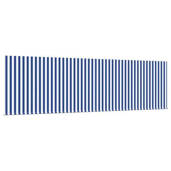 vidaXL Zatemniteľná markíza Modrá a biela Antracitová 450 × 300 cm – Obrázok 6