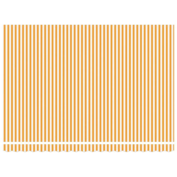 vidaXL Zatemniteľná markíza Oranžová a biela 450x300 cm – Obrázok 2