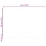 vidaXL Zatemniteľná markíza Oranžová a biela 450x300 cm – Obrázok 6