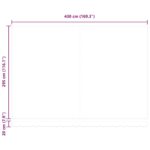 vidaXL Zatemniteľná markíza Morská modrá 450x300 cm Polyester a oceľ – Obrázok 12