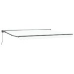 vidaXL Zatemniteľná markíza Biela 450x300 cm Polyester a kov – Obrázok 2