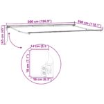 vidaXL Zatemniteľná markíza Modrá a biela 500x300 cm – Obrázok 7