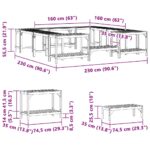 vidaXL Okolie vírivky Hnedá 230 x 230 cm – Obrázok 13