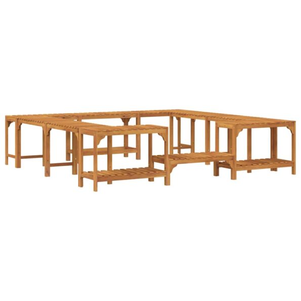 vidaXL Okolie vírivky Hnedá 230 x 230 cm – Obrázok 2