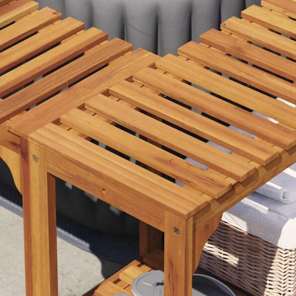 vidaXL Okolie vírivky Hnedá 230 x 230 cm – Obrázok 4