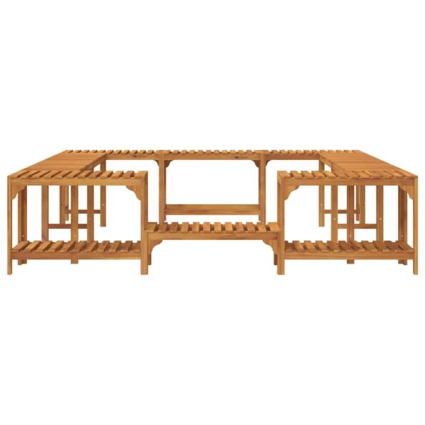 vidaXL Okolie vírivky Hnedá 230 x 230 cm – Obrázok 6