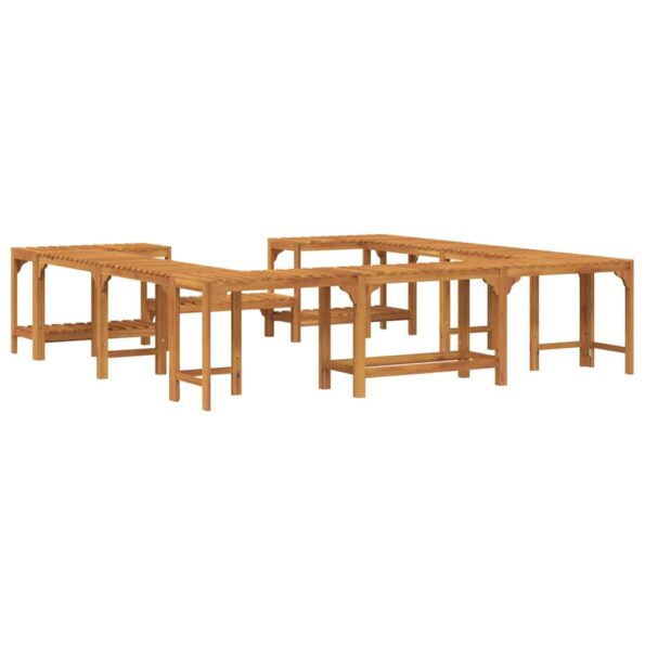 vidaXL Okolie vírivky Hnedá 230 x 230 cm – Obrázok 8