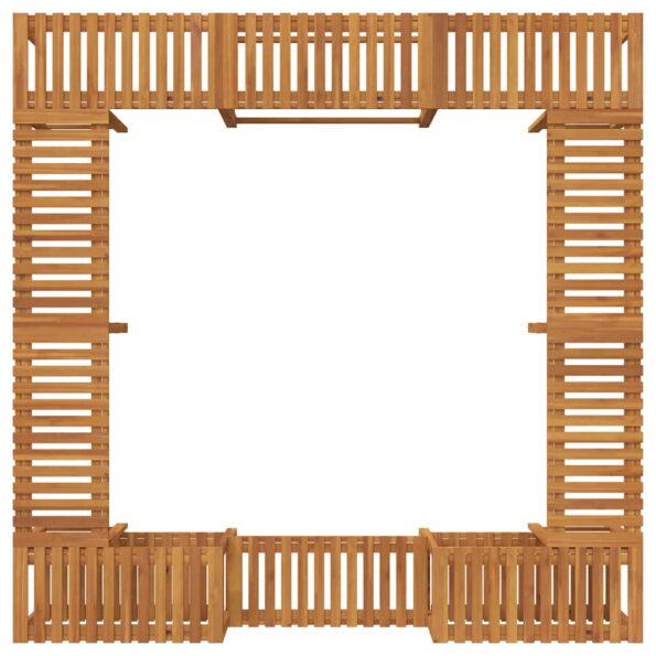 vidaXL Okolie vírivky Hnedá 230 x 230 cm – Obrázok 9