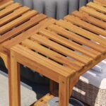 vidaXL Okolie vírivky Hnedá 250 x 250 cm – Obrázok 4