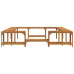 vidaXL Okolie vírivky Hnedá 250 x 250 cm – Obrázok 6