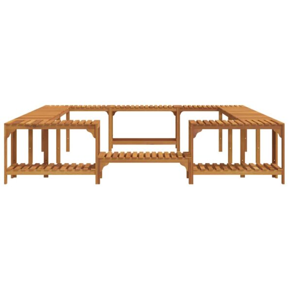 vidaXL Okolie vírivky Hnedá 250 x 250 cm – Obrázok 6