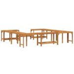 vidaXL Okolie vírivky Hnedá 250 x 250 cm – Obrázok 8